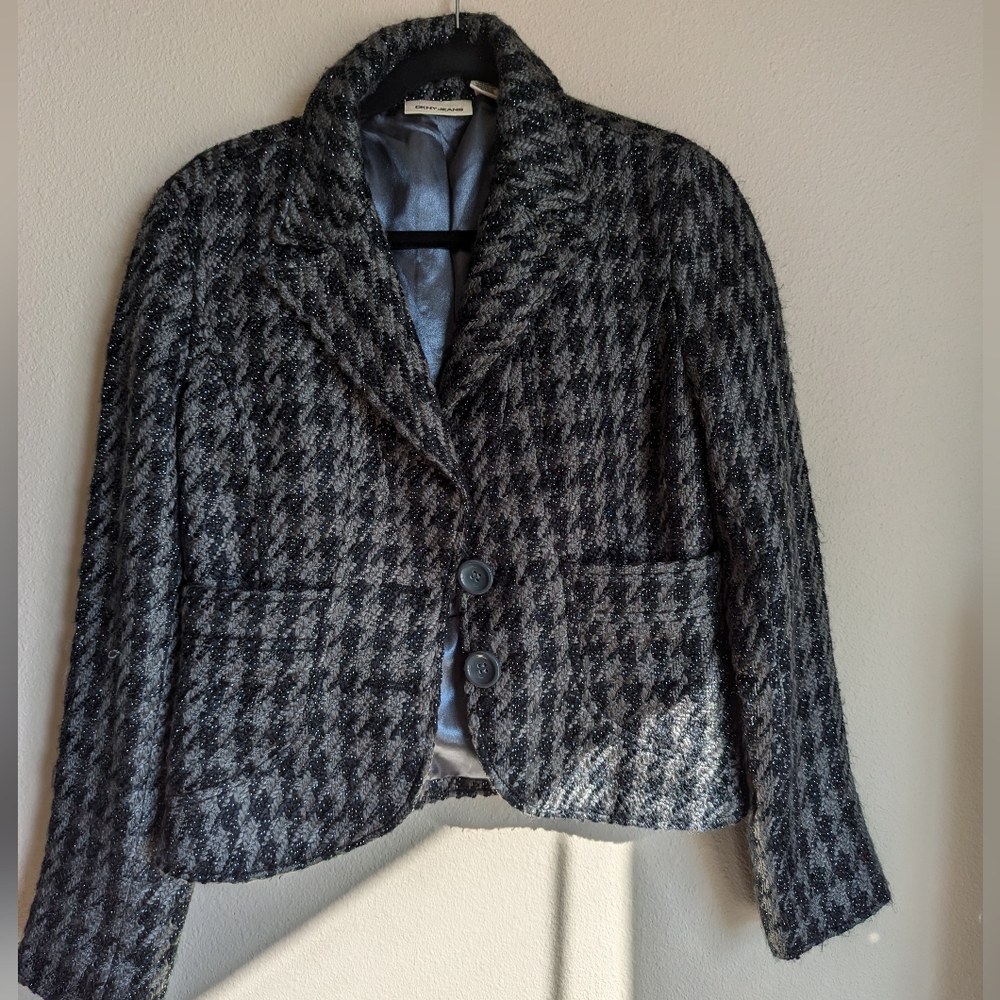 DKNY Jeans Houndstooth Blazer Size S